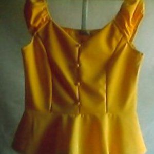 Cute bright yellow summer top